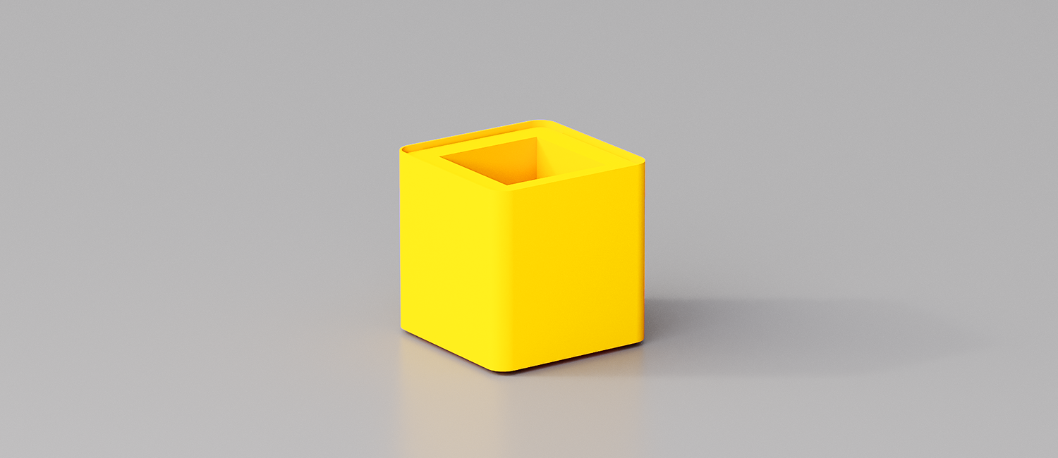 Fioriera Cubik bassa vista 1