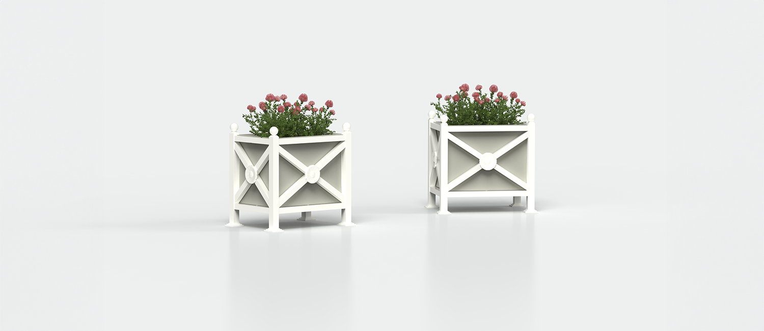 Rectangular Flower box Orchidea Midi vista 5