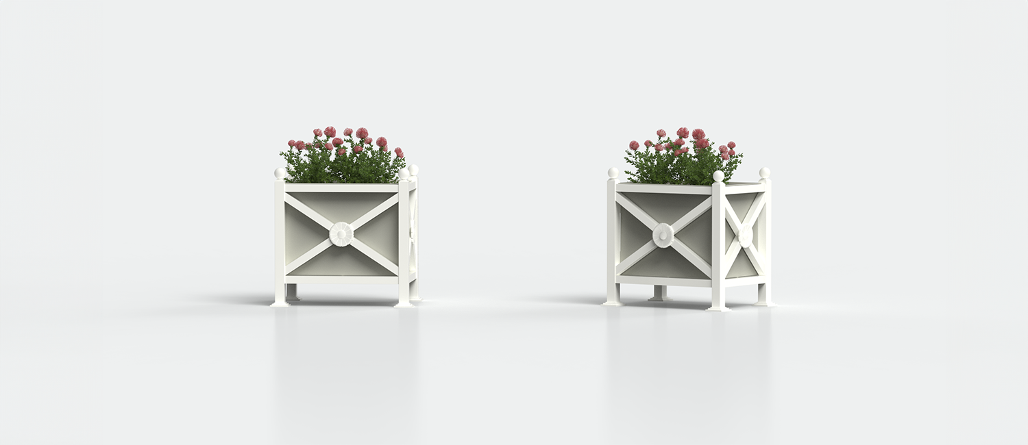 Rectangular Flower box Orchidea Midi vista 6