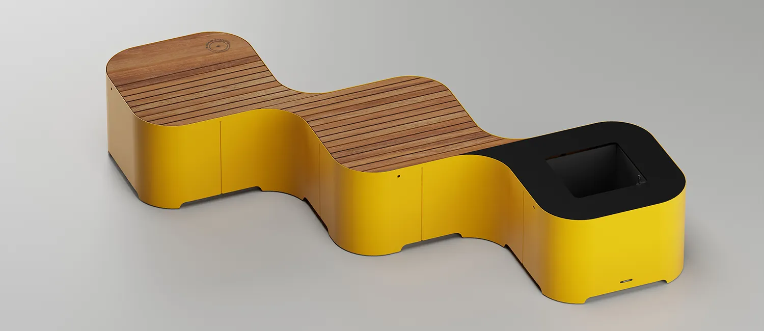 Pinch Modular 3-Module Linear Bench