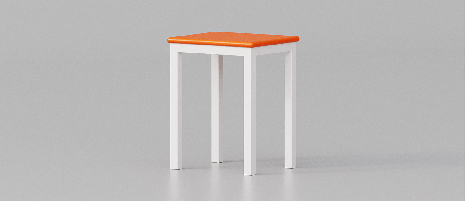 Simply outdoor bench with polystone sitting vista 2