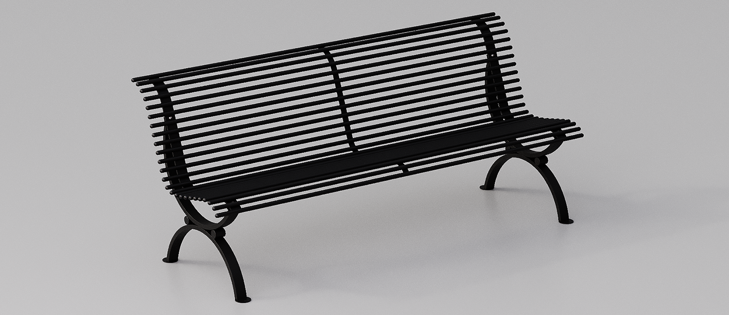 Bench Clematis straight vista 1