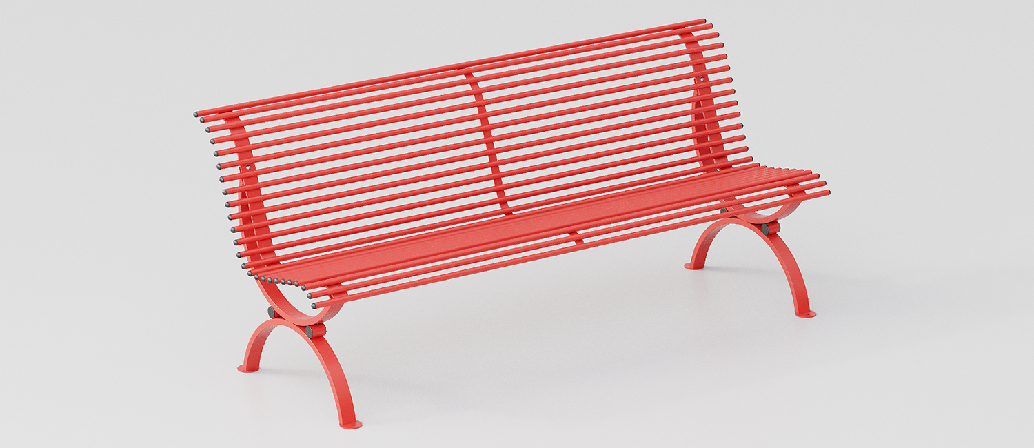 Clematis Ribbon bench vista 1