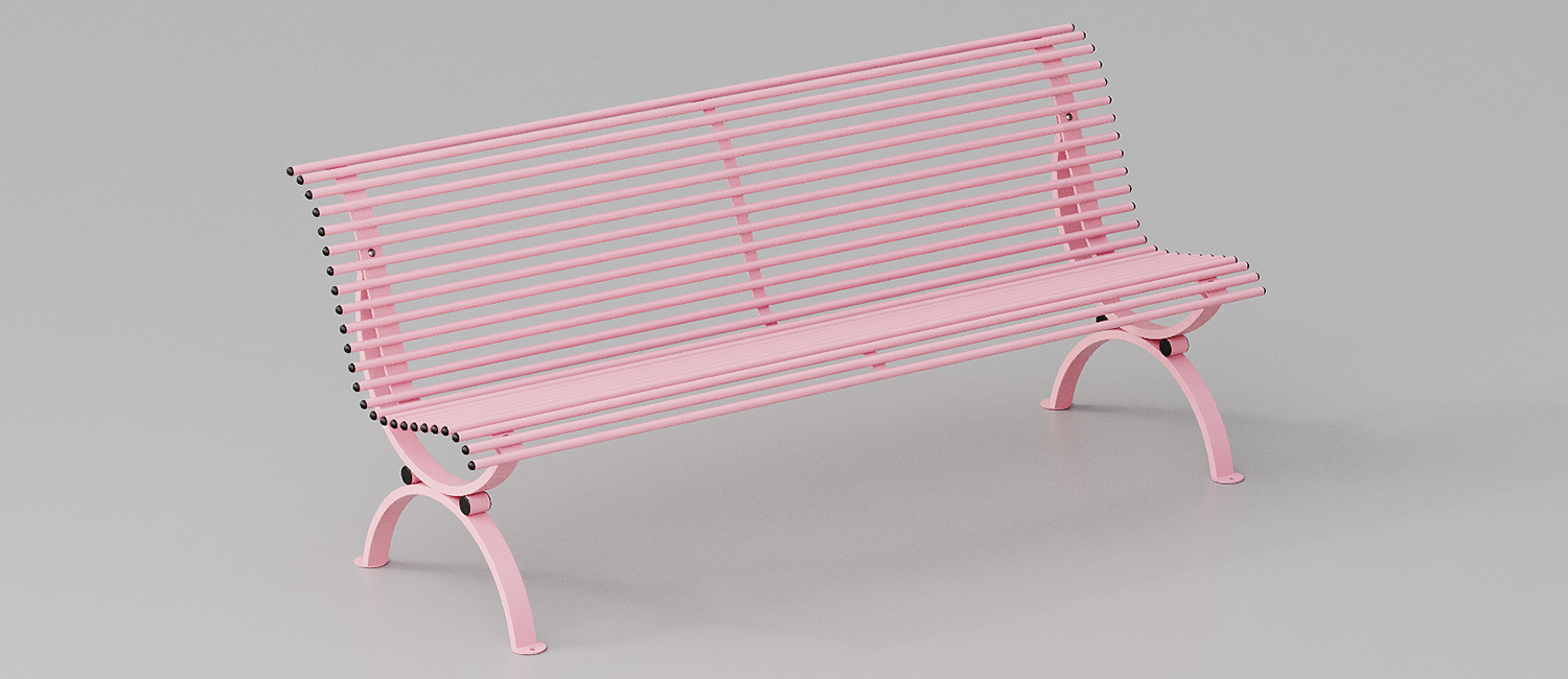 Clematis Ribbon bench vista 2