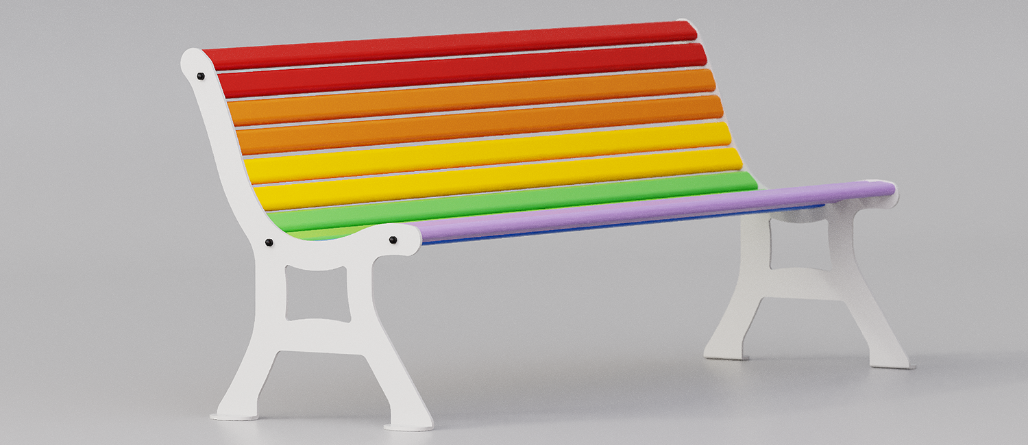 Panchina Debora Rainbow vista 2