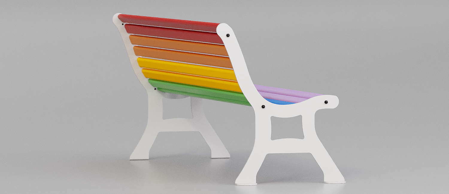 Panchina Debora Rainbow vista 4