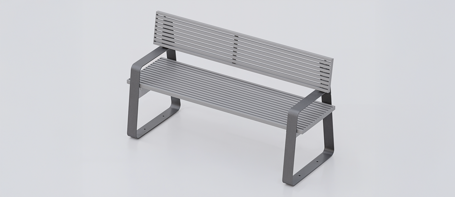 Panchina Easy Metal vista 3