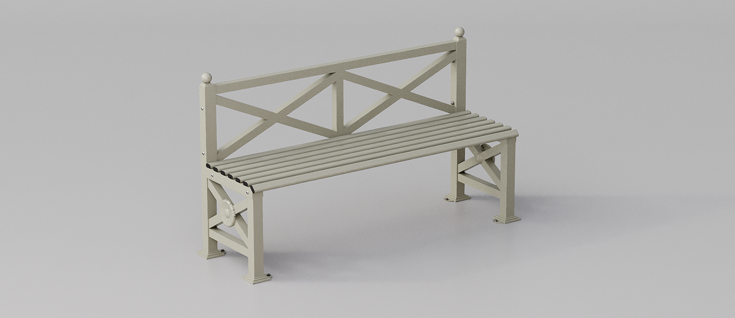 Panchina Orchidea vista 3