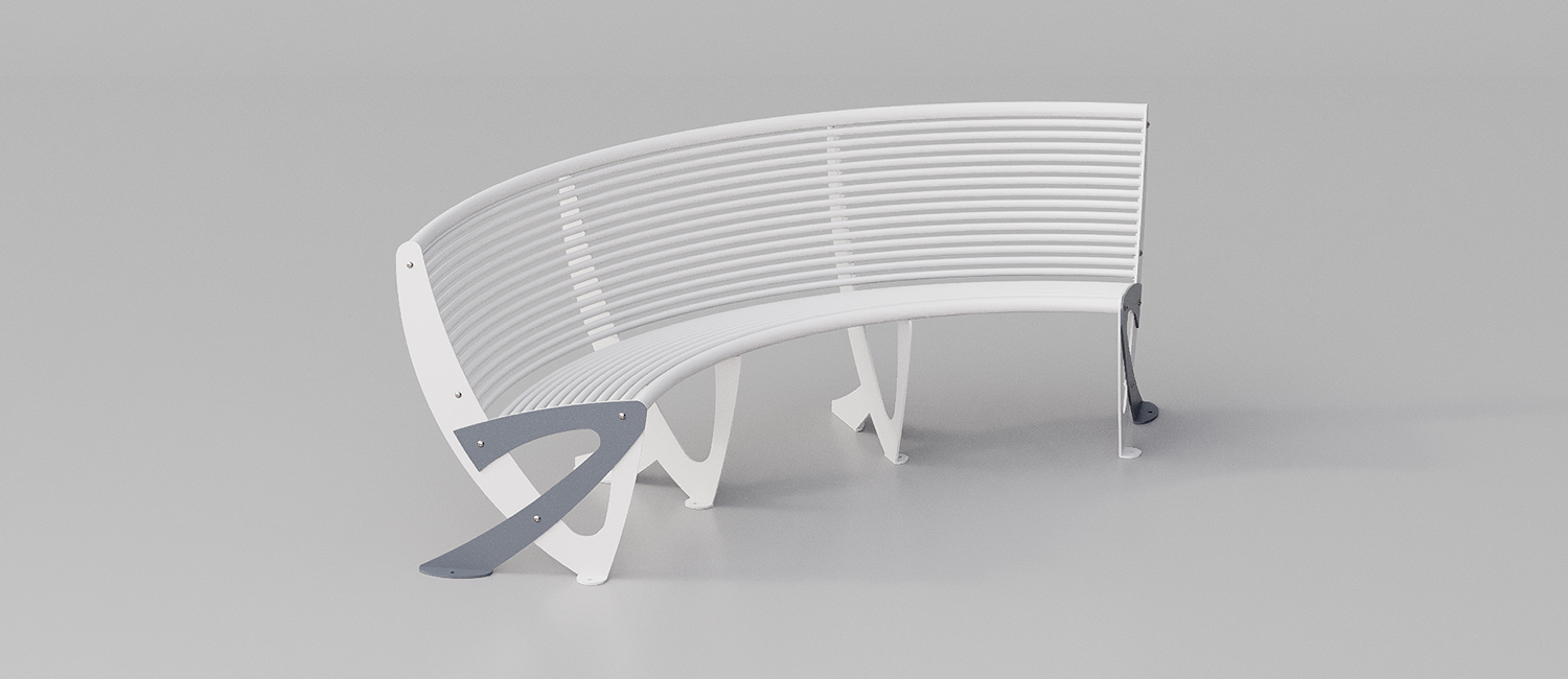 Teulada bench curved inwards vista 2