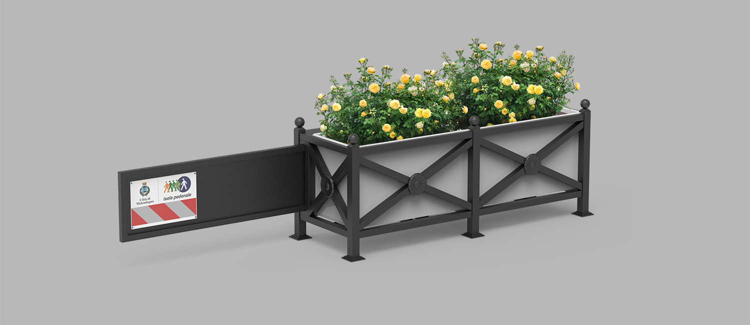 Open&Go pedestrian barrier with 90cm left barrier vista 1