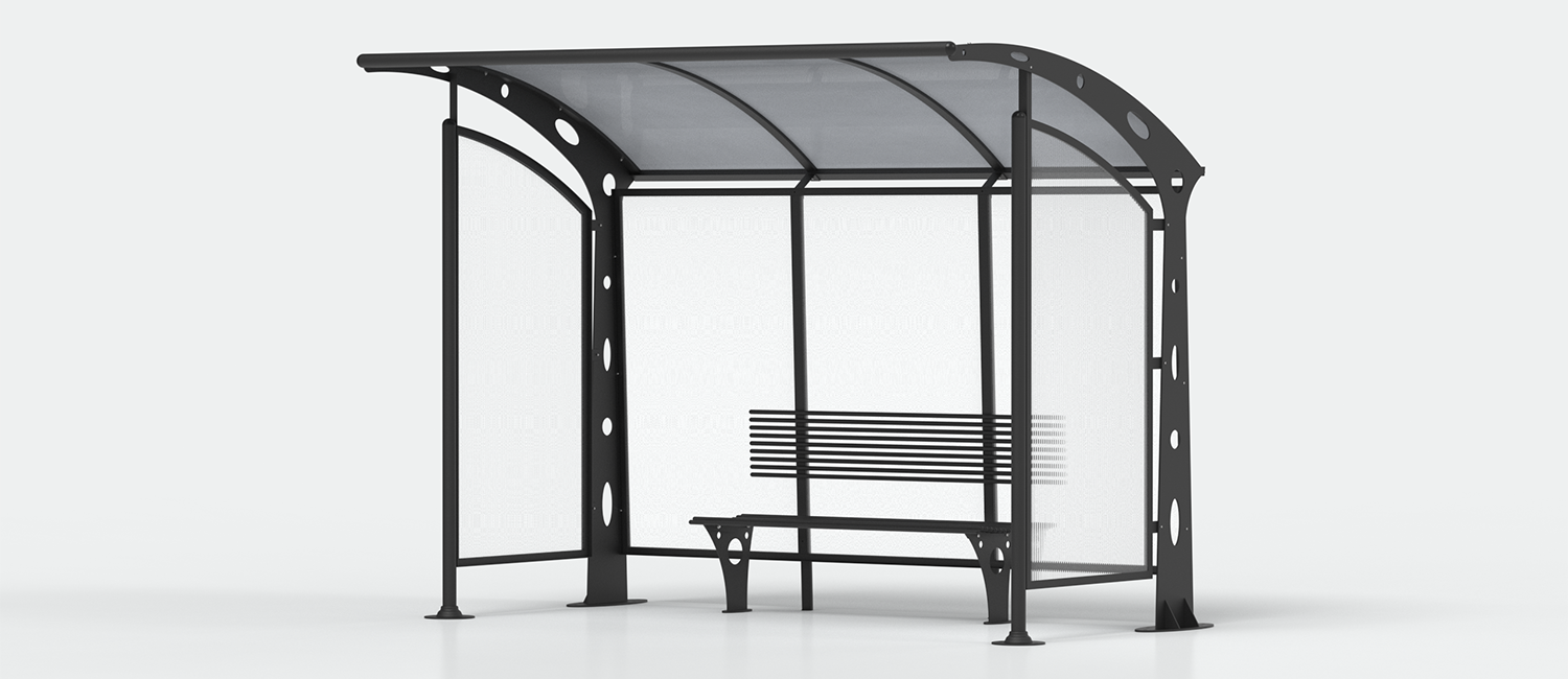 Shelter Acaya with sides walls vista 2