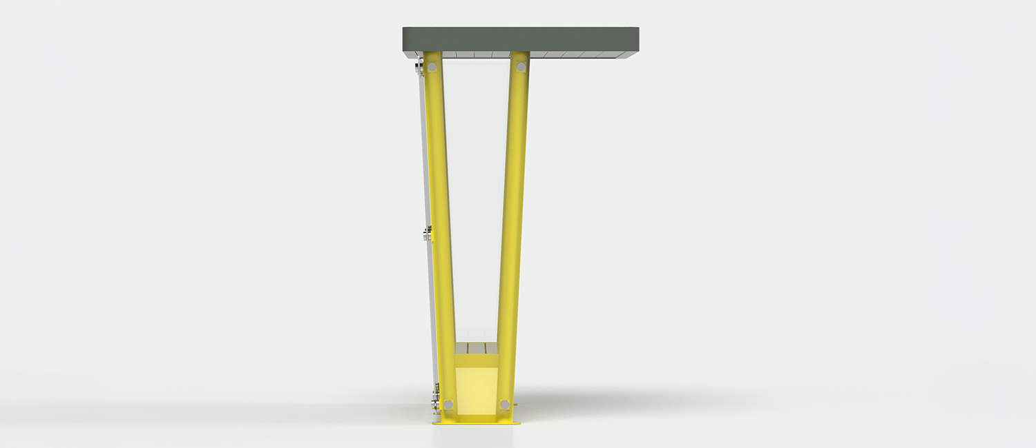 Pensilina Plaza vista 3