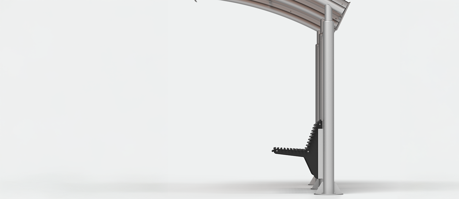 Pensilina Space a sbalzo vista 6