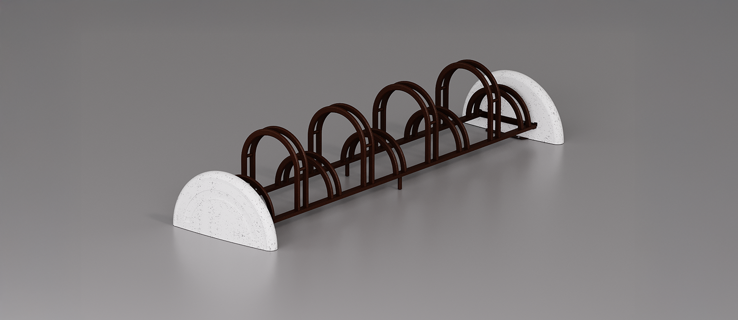 Bicycle Stands Pireo 9 seats vista 2