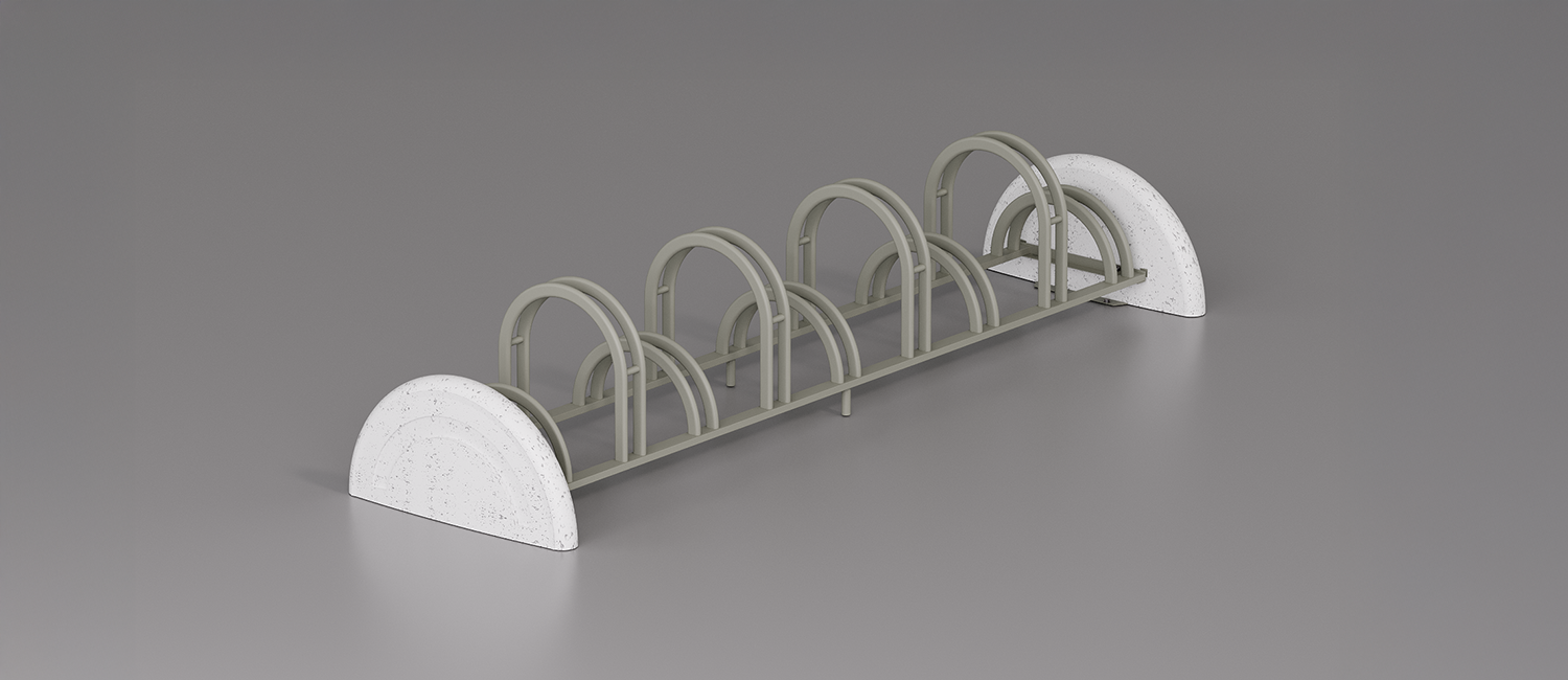 Bicycle Stands Pireo 9 seats vista 3