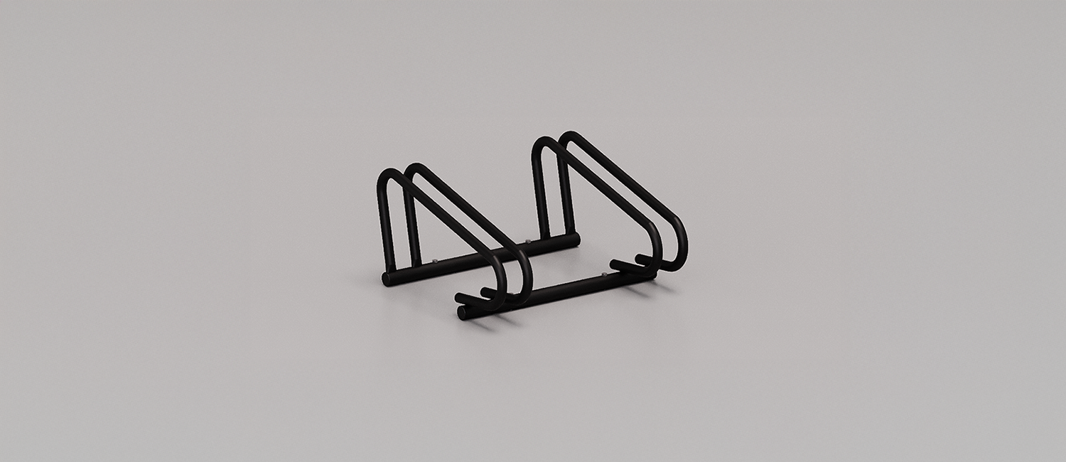 Portabici Roma a due posti vista 2