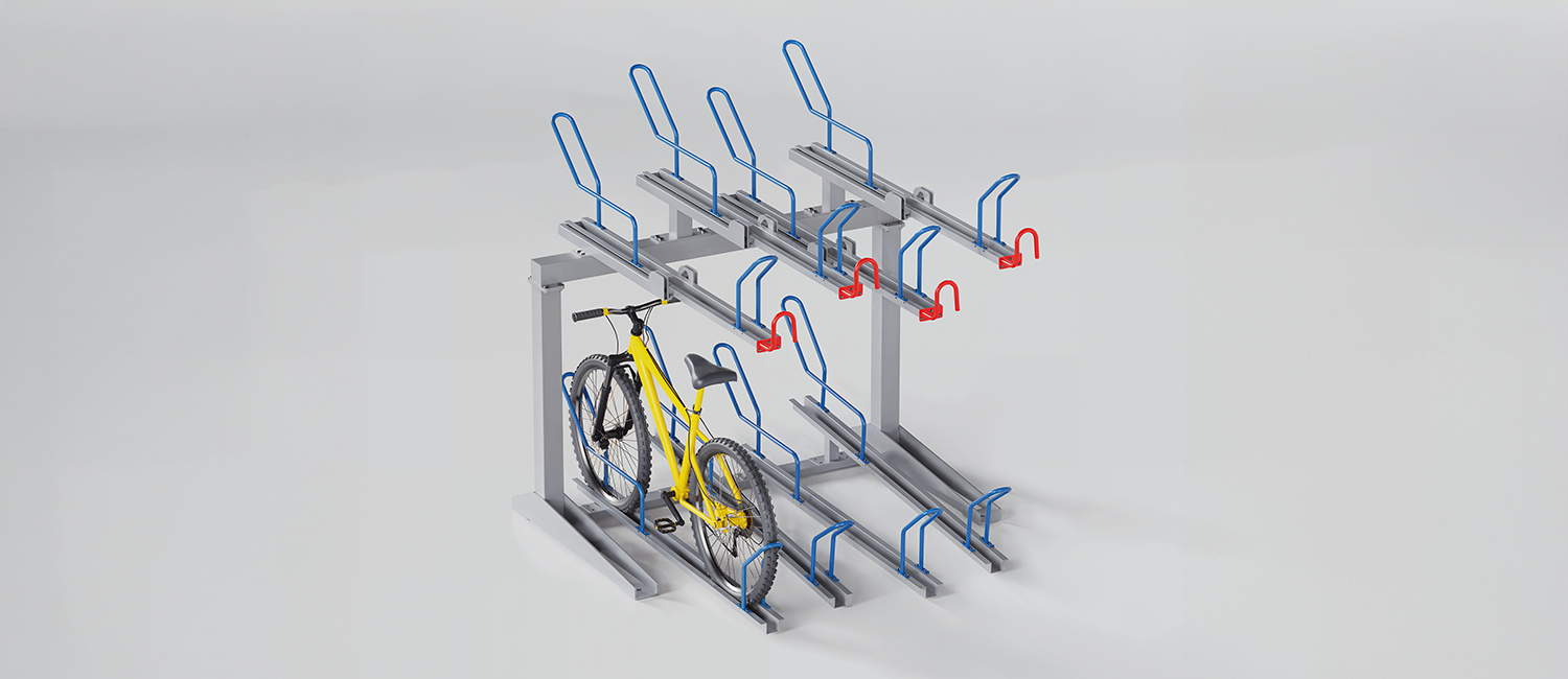 Portabici Tandem modulo da 8 posti vista 1