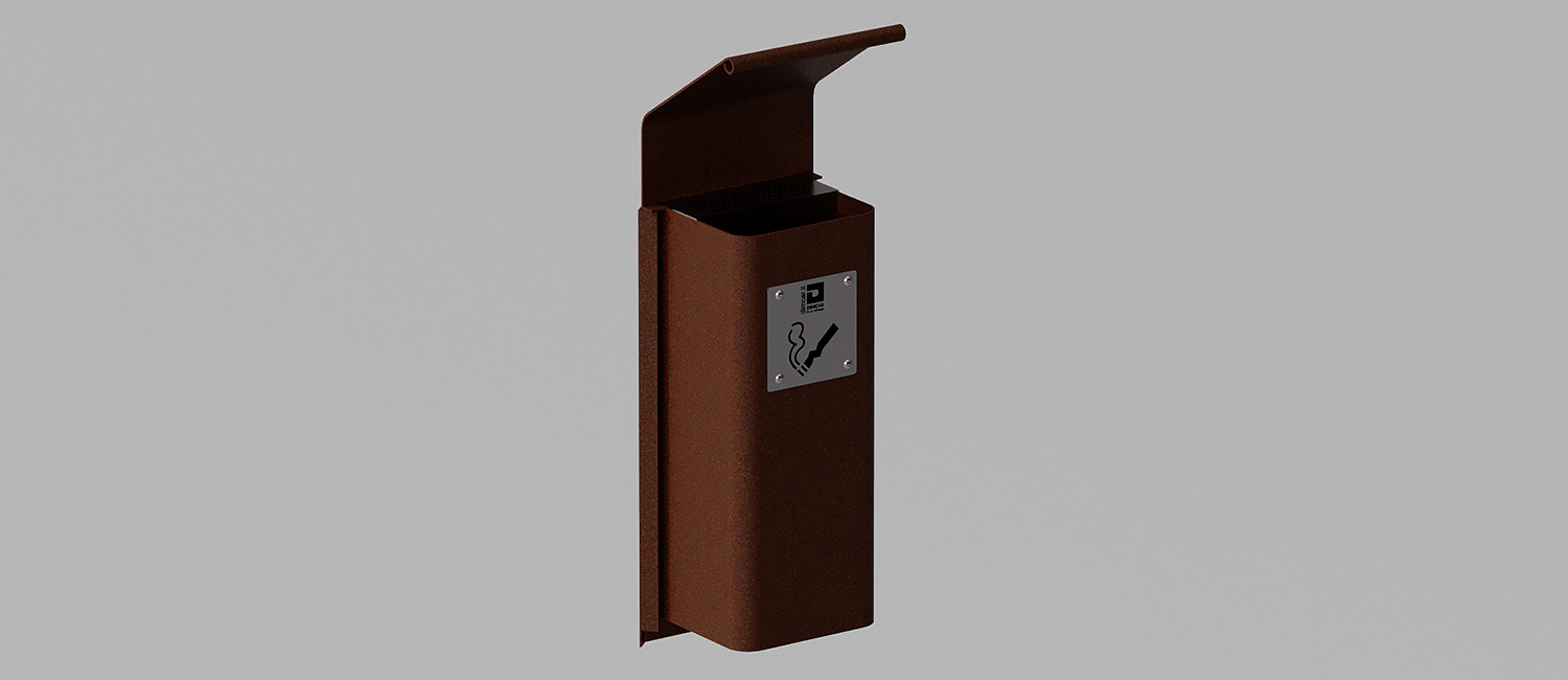 Cenerino ashtrays with lid and wall mounting vista 1