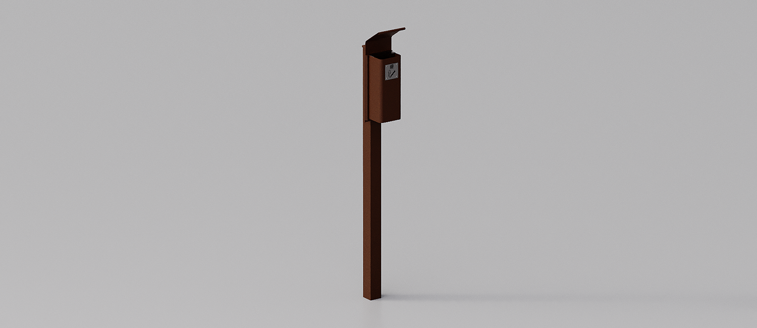 Cenerino ashtray with lid and column vista 1