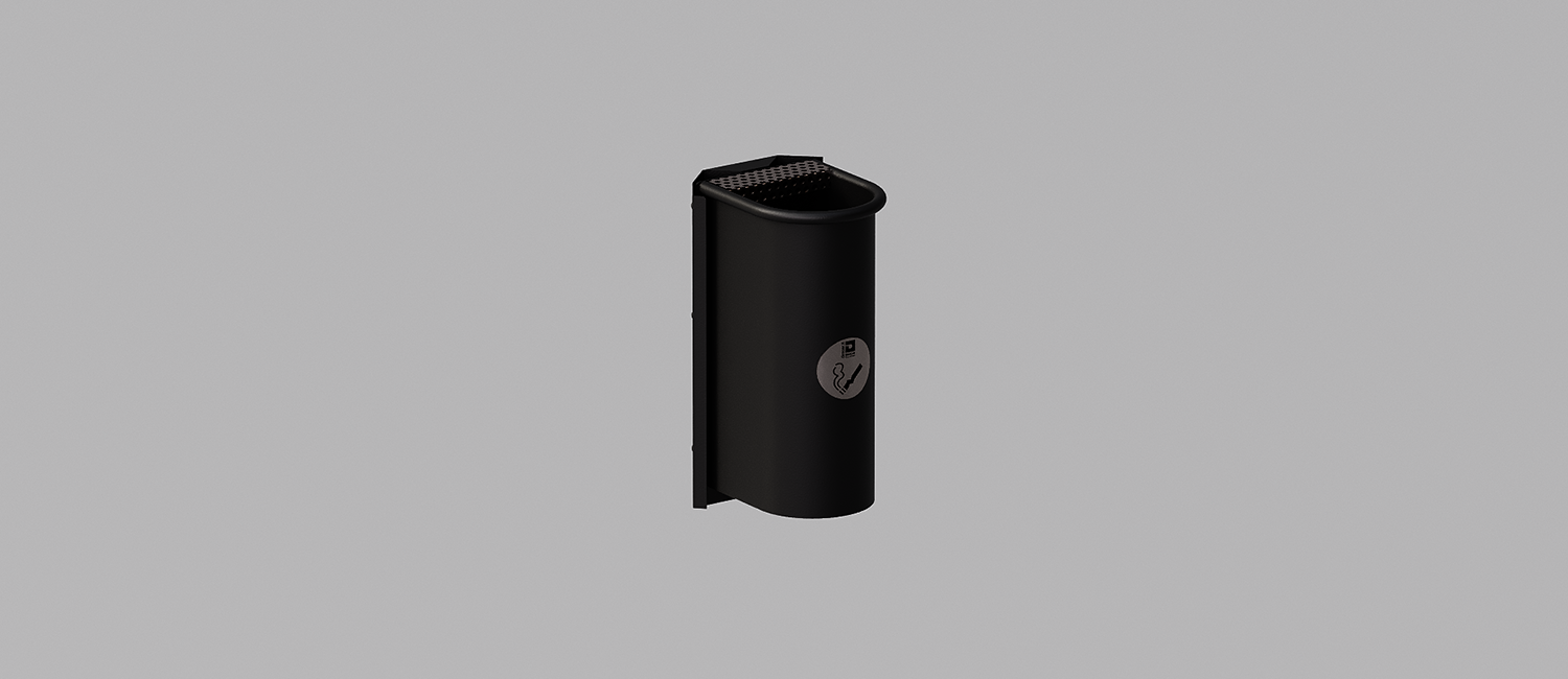 Cicco ashtray with wall mounting vista 1