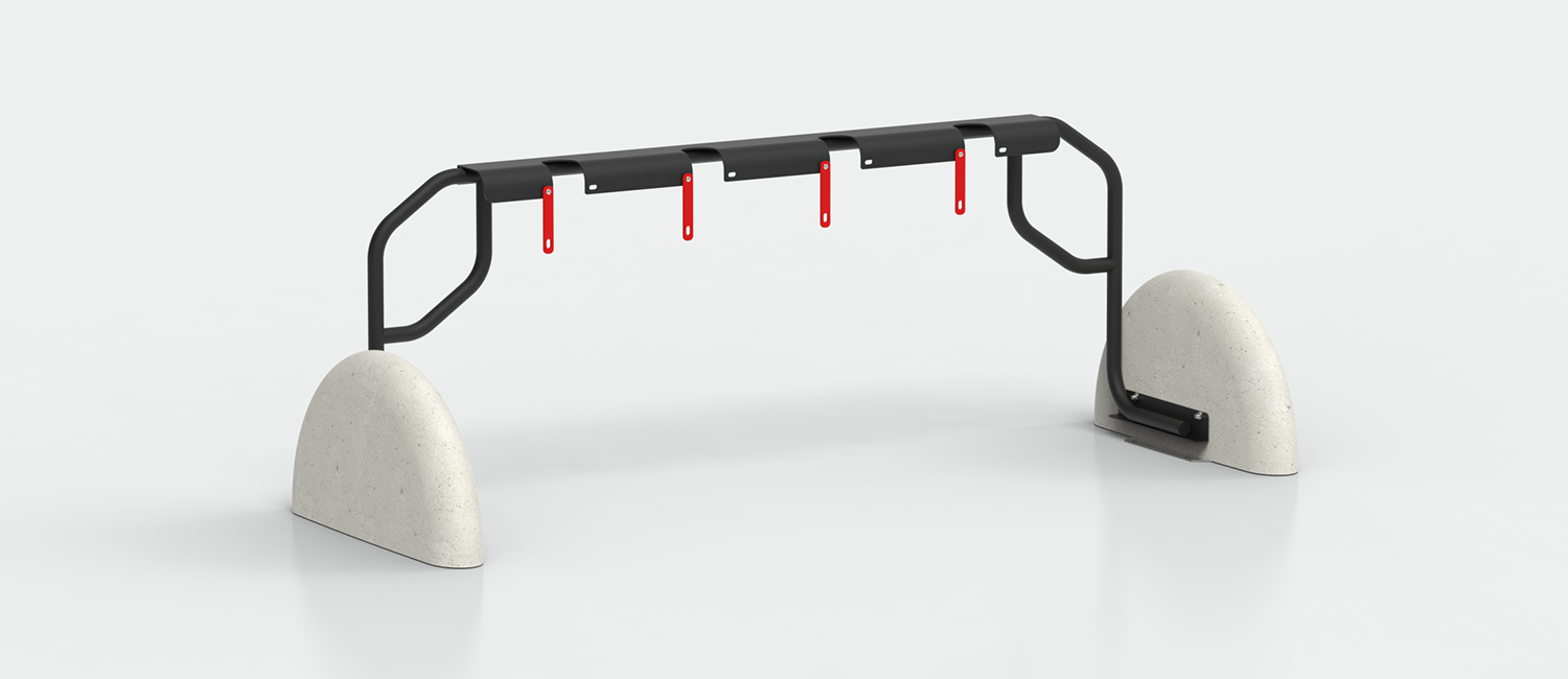 Rastrelliera per monopattini Speedy vista 3