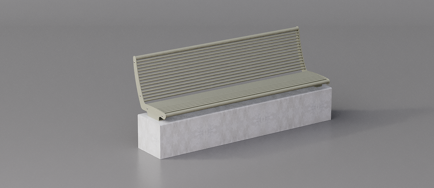 Panama bench wall mounted vista 5