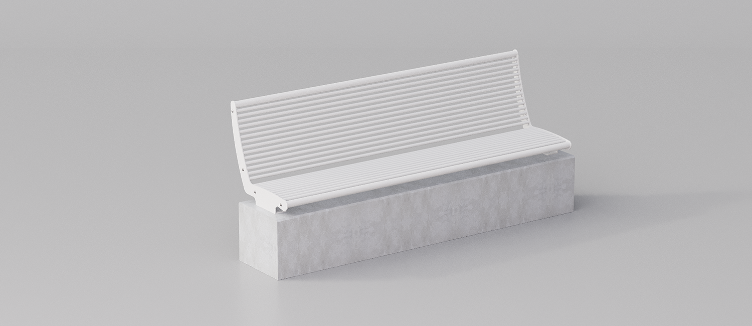 Panama bench wall mounted vista 6