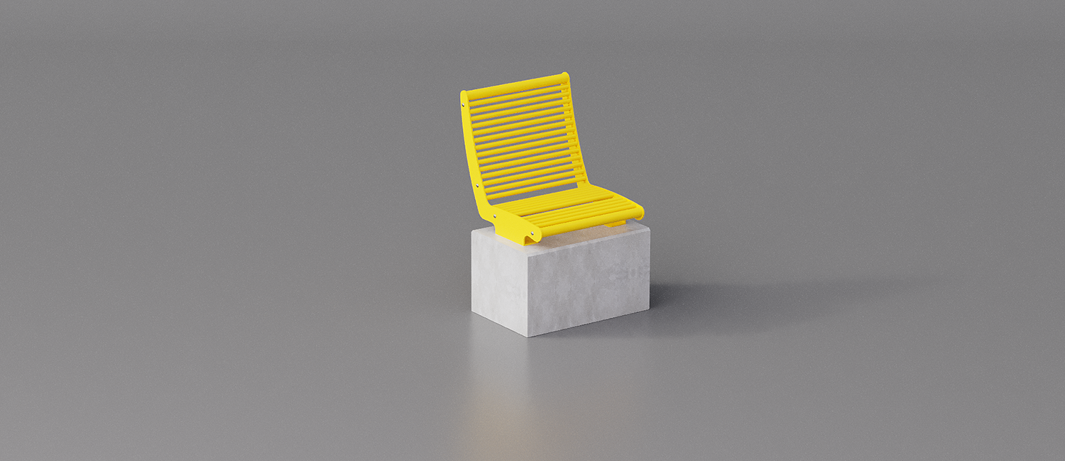 Single Panama seat wall mounted vista 4