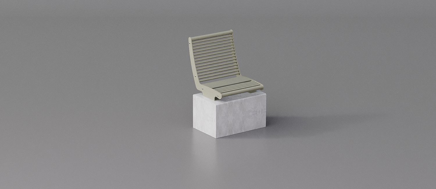 Single Panama seat wall mounted vista 5