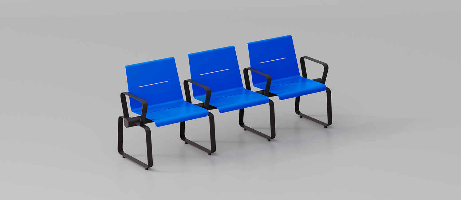 Portland seat with backrest vista 1