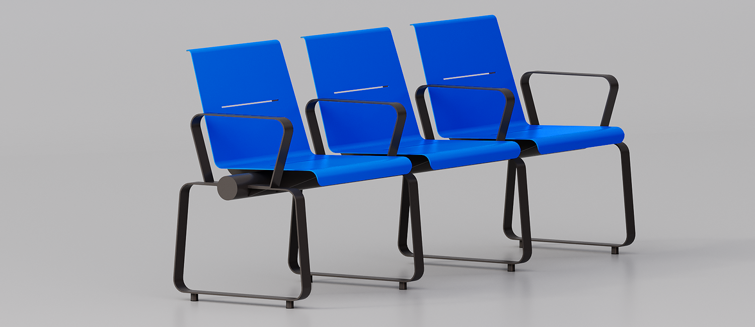 Portland seat with backrest vista 2