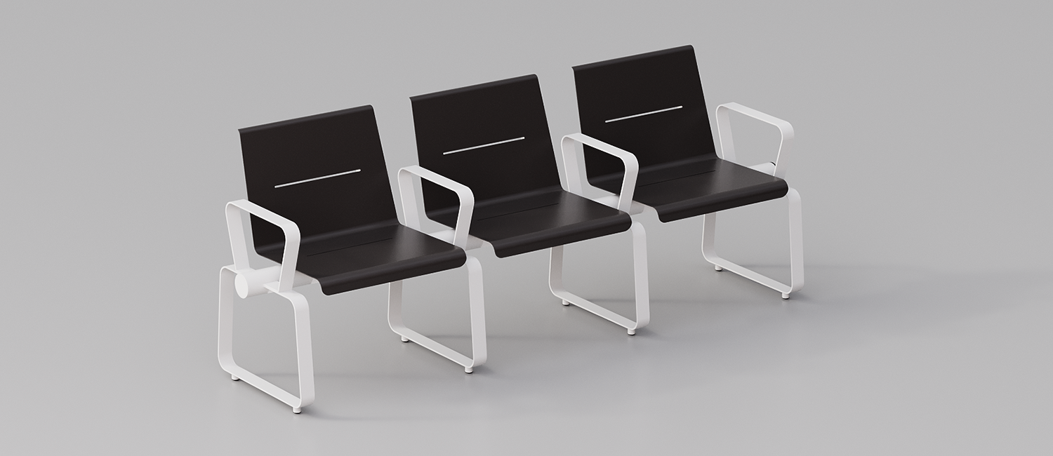 Portland seat with backrest vista 4