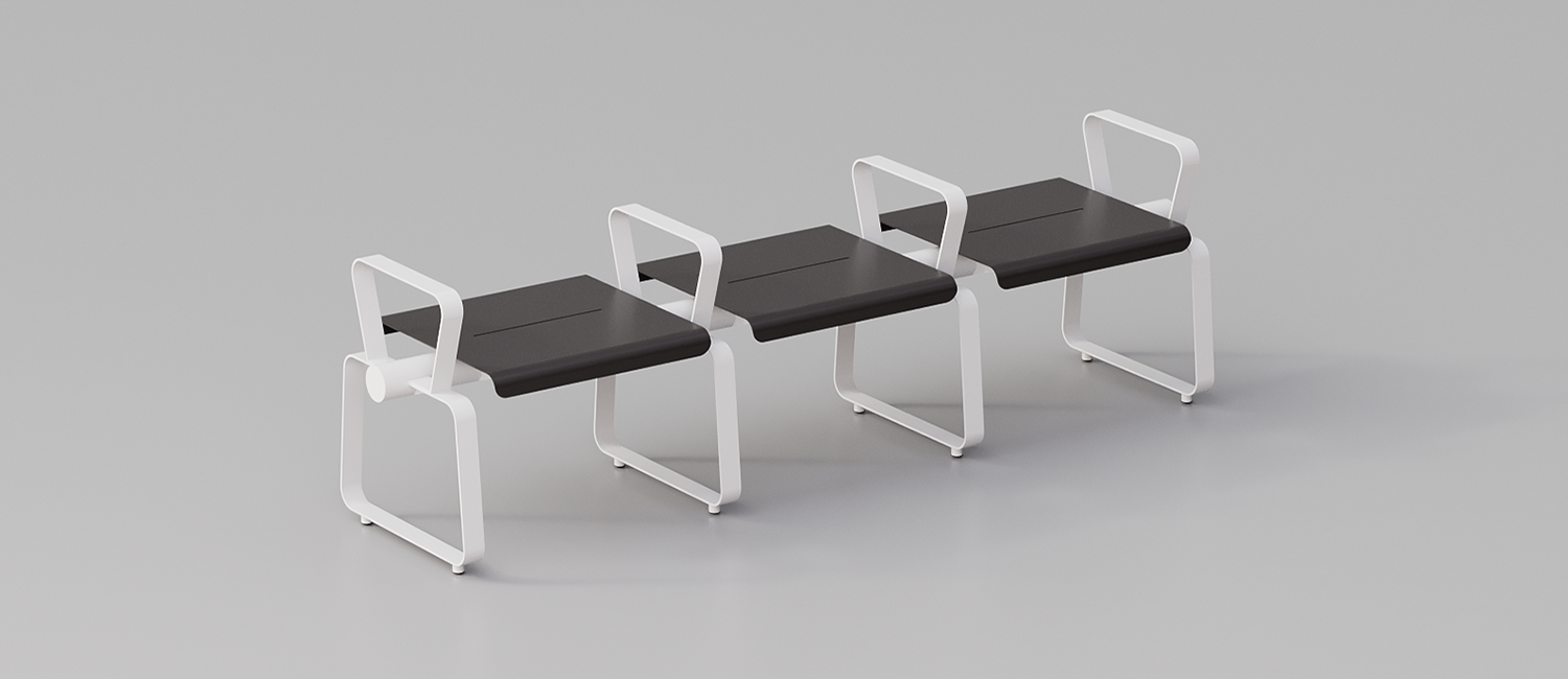 Seduta Portland senza schienale vista 2