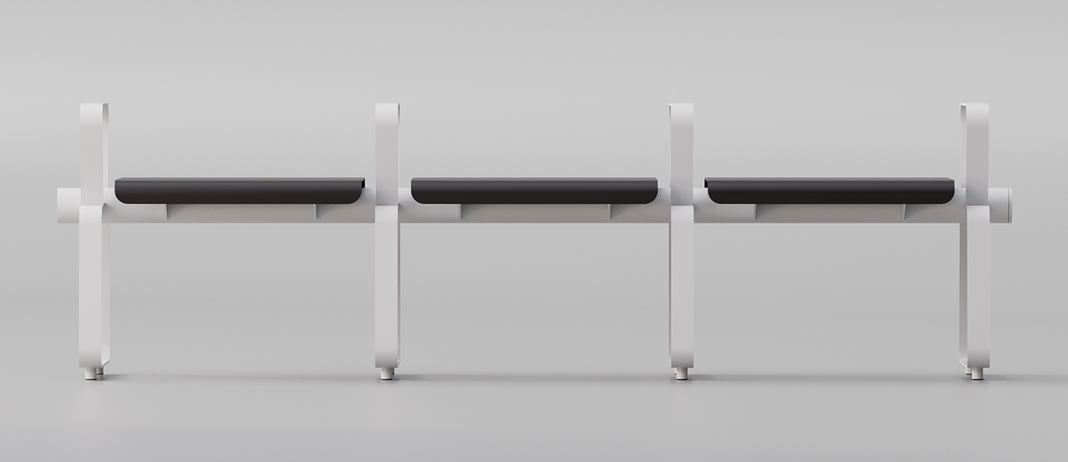 Seduta Portland senza schienale vista 4