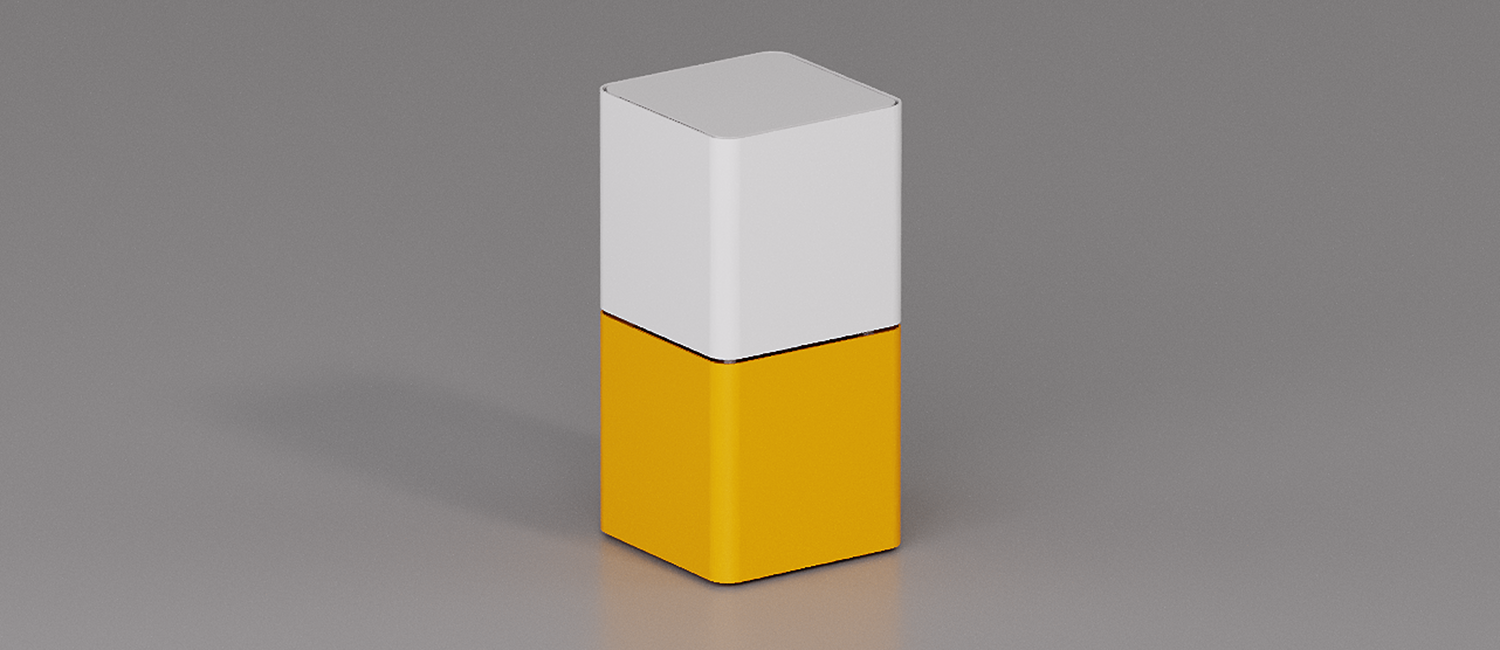 Cubik table with metal top vista 1