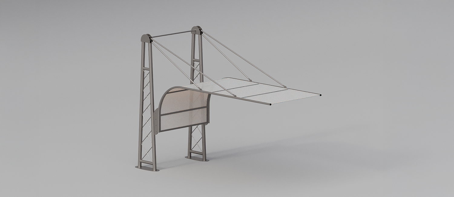 Shelter for cars Airone vista 1