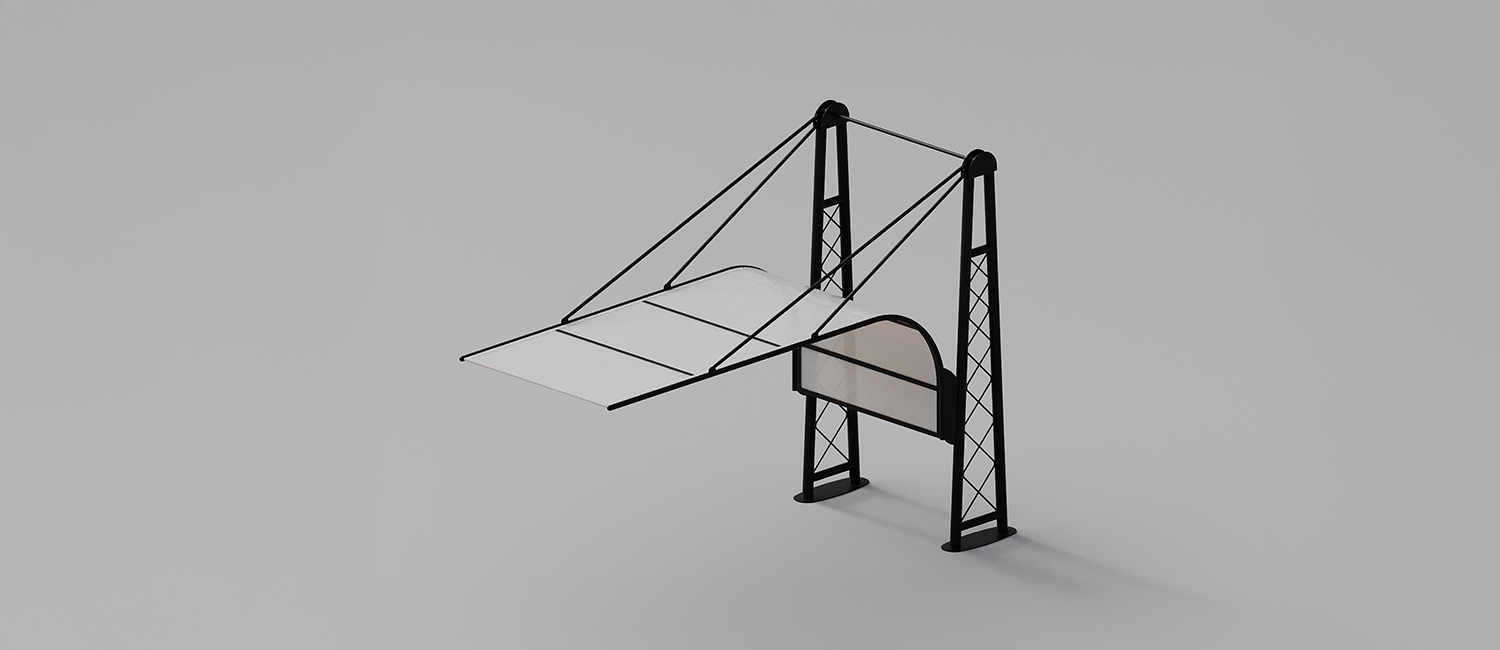 Shelter for cars Airone vista 3