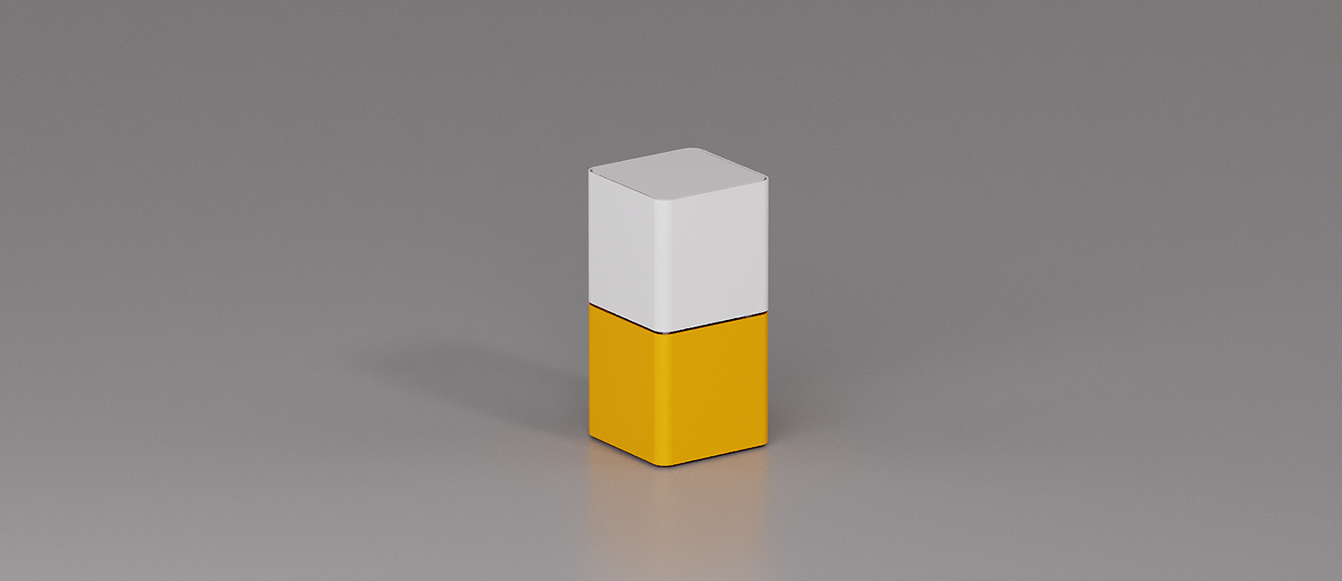 Cubik table with metal top vista 2
