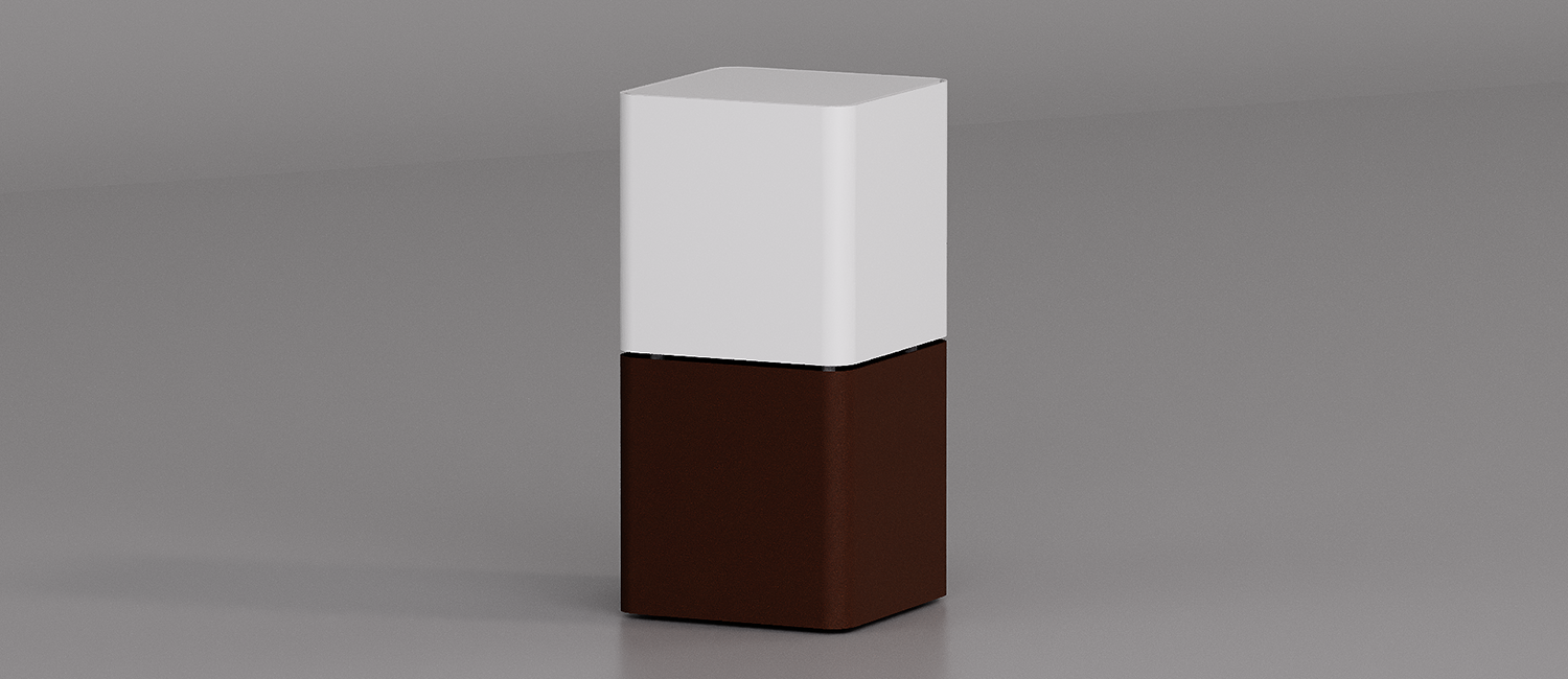 Cubik table with metal top vista 8