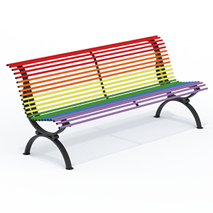 Clematis bench rainbow