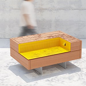 Noi bench with USB charger