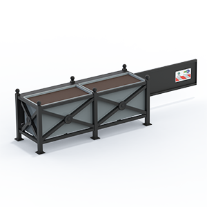 Open&Go pedestrian barrier with 120cm right barrier