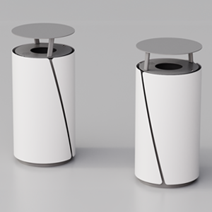 Cestone Bob con coperchio e posacenere
