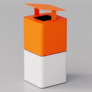 Cestone Cubik con coperchio