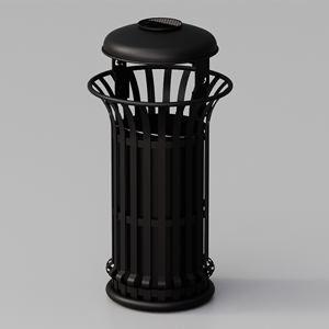 Cestone Mida con coperchio e posacenere