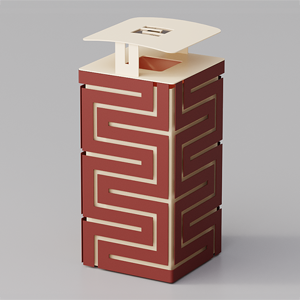 Cestone Snake con coperchio e posacenere
