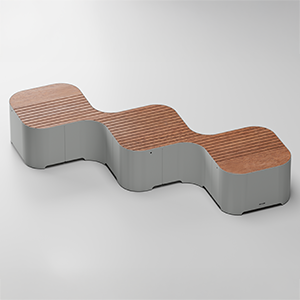 Panca Pinch a 3 moduli in linea per sole sedute