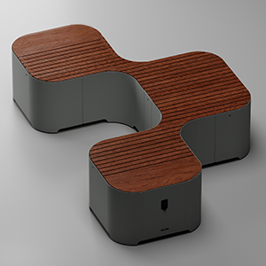 Panca Pinch a 3 moduli per sole sedute