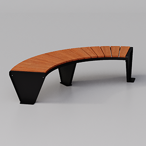 Round bench with okume wooden price lists