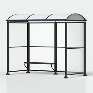 <strong>Variante:</strong><br> - parete laterale destra aggiuntiva<br>- senza cestino gettarifiuti